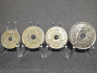 Münzen Set Belgien 1905 1906 1913 5 10 25 Centimes Belgique Erhaltung Münzen Set Belgien 1905 1906 1913 5 10 25 Centimes Belgique Erhaltung