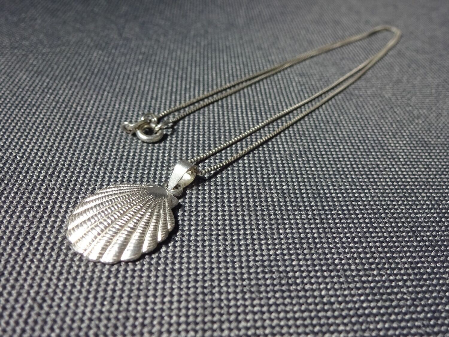 Silberkette Halskette Muschel Anhänger 925 Silber Silberkette Halskette Muschel Anhänger 925 Silber