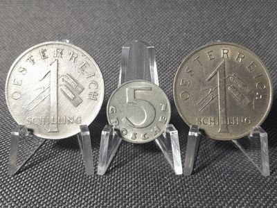 Münzen Set Österreich 1934 1 5 Groschen Schilling