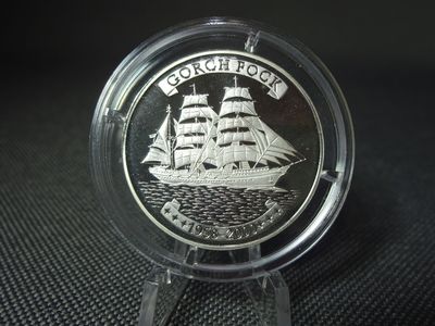 Silbermünze Togo 2000 500 Francs Gorch Fock Segelschiff PP Proof Silbermünze Togo 2000 500 Francs Gorch Fock Segelschiff PP Proof