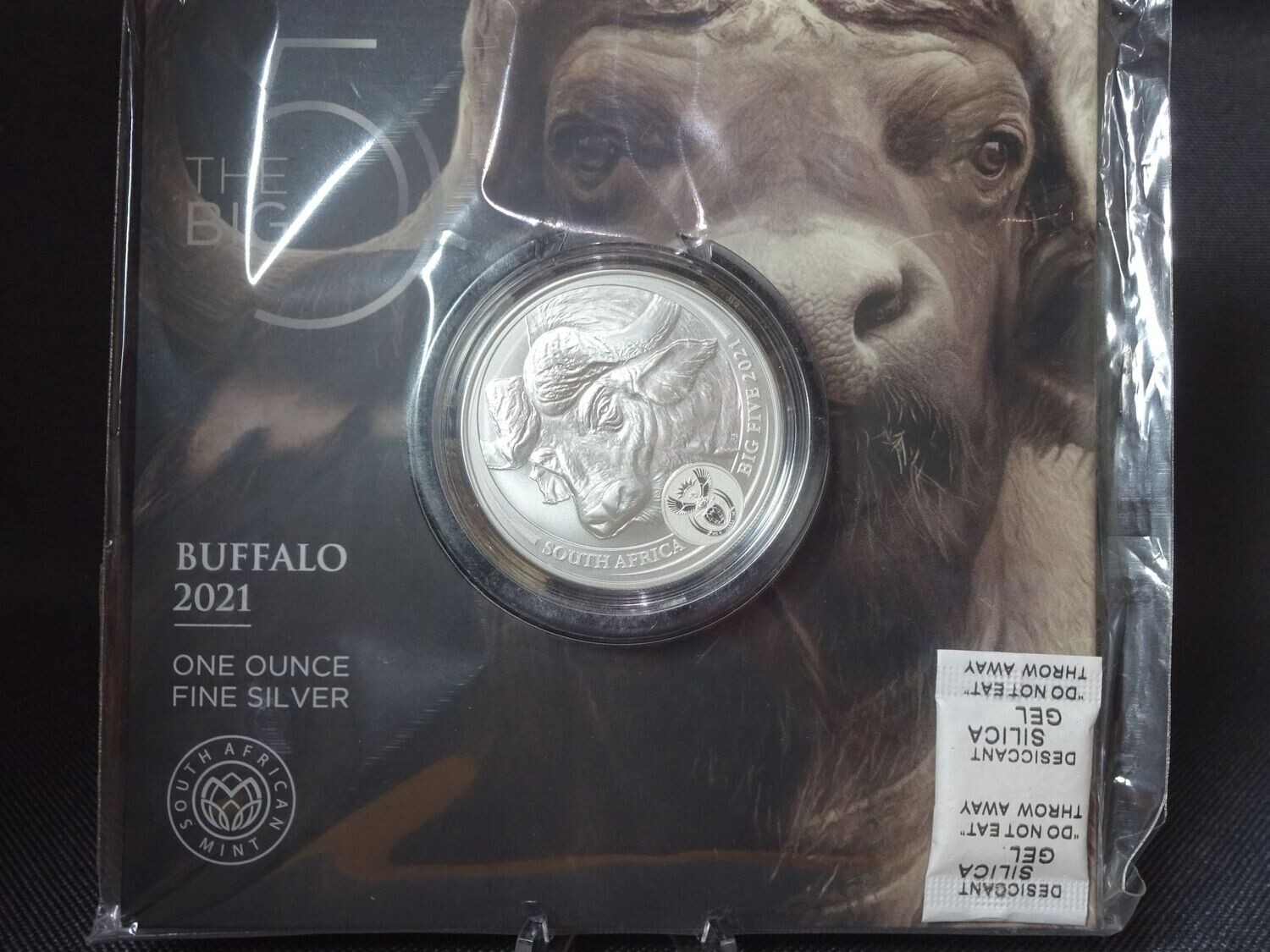 Silbermünze Südafrika 2021 5 Rand The Big Five Büffel Buffalo Blister 1 Oz Unze