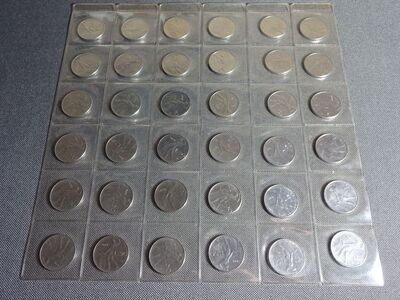 Münzen Set Italien 1954 - 1989 50 Lire Komplett Satz Münzen Set Italien 1954 - 1989 50 Lire Komplett Satz