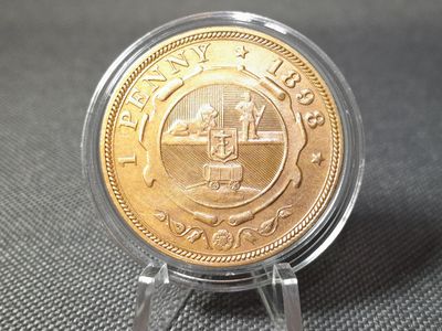 Münze Südafrika 1898 1 Penny Paul Kruger
