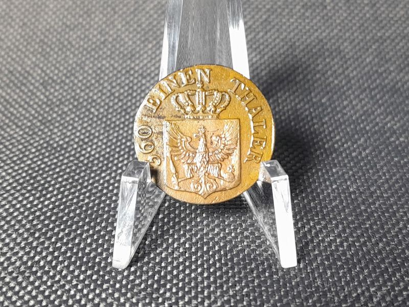 Münze Altdeutschland 1828 A 1 Pfennig Preussen Friedrich Wilhelm III. Erhaltung