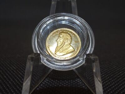 Goldmünze Liberia 2005 10 Dollars 25 Jahre Jubiläum Krügerrand Paul Kruger South Africa PP Proof 0,5 g