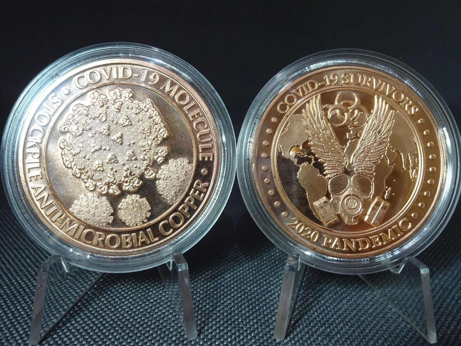 Medaillen Set USA 2020 Pandemic Covid 19 Survivors Molekül Kupfer 1 Oz Unze Medaillen Set USA 2020 Pandemic Covid 19 Survivors Molekül Kupfer 1 Oz Unze