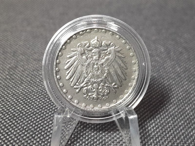 Münze 1917 Deutsches Kaiserreich G 10 Pfennig Karlsruhe Fehlprägung Erhaltung!