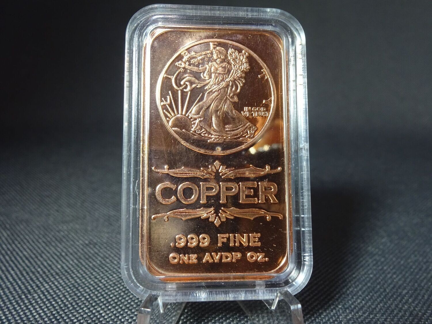 Kupferbarren USA American Silver Eagle Walking Liberty 1 Oz Unze Kupferbarren USA American Silver Eagle Walking Liberty 1 Oz Unze
