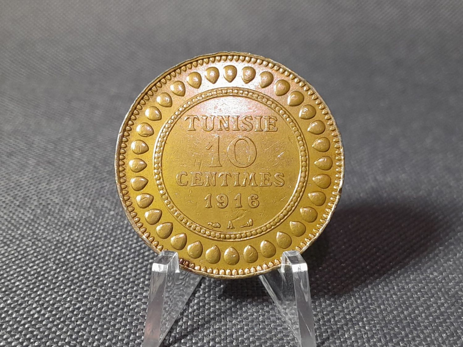 Münze Tunesien 1916 10 Centimes Französische Besatzung Patina Erhaltung! Münze Tunesien 1916 10 Centimes Französische Besatzung Patina Erhaltung!