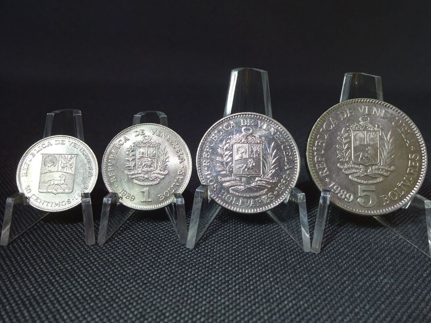 Münzen Set Venezuela 1989 50 Centimos 1 2 5 Bolivares