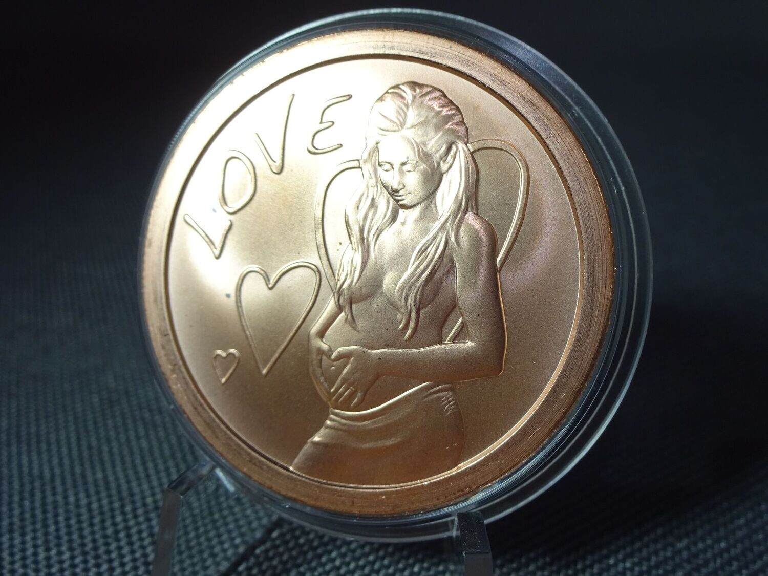 Medaille USA 2019 Love Girl Liebe Herz Schwanger Silver Shield Kupfer 1 Oz Unze Medaille USA 2019 Love Girl Liebe Herz Schwanger Silver Shield Kupfer 1 Oz Unze