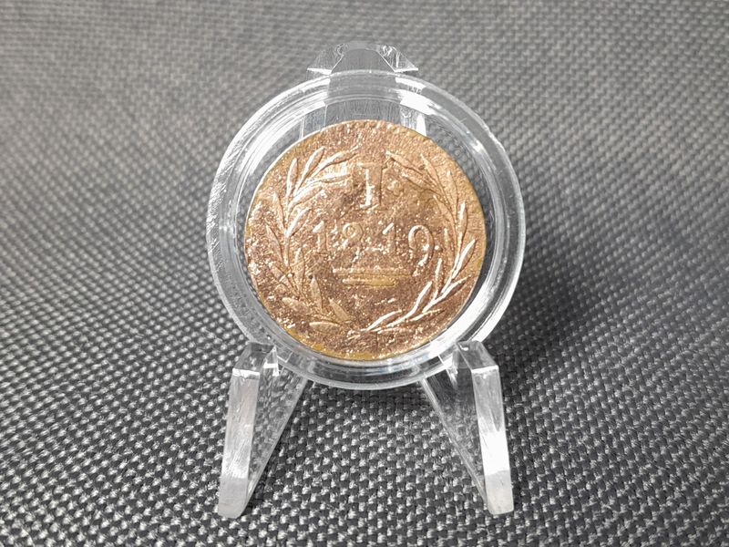 Münze Altdeutschland 1819 1 Pfennig Frankfurt Judenpfennig Erhaltung