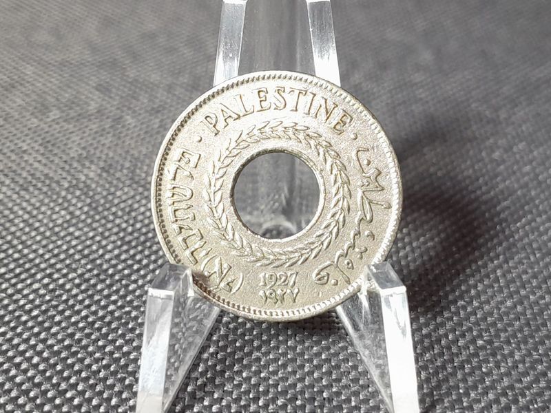 Münze Palästina 1927 5 Mils Palestine Britisches Mandat Münze Palästina 1927 5 Mils Palestine Britisches Mandat
