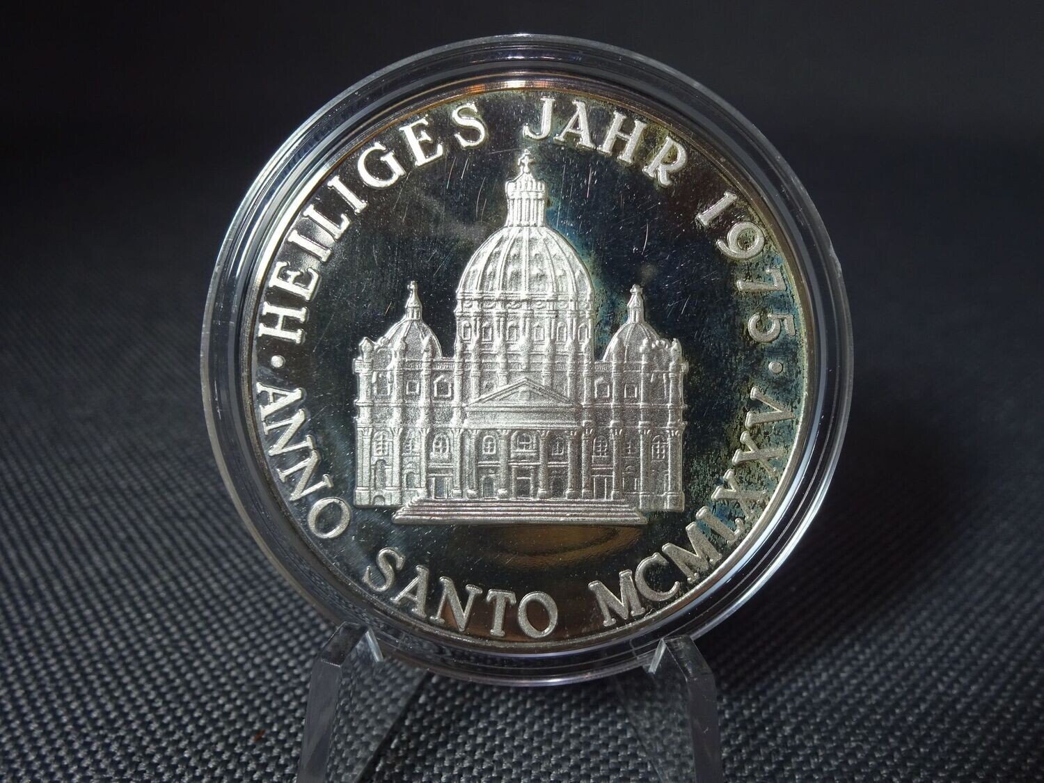 Silbermedaille Deutschland 1975 Heiliges Jahr Anno Santo Papst Petersdom