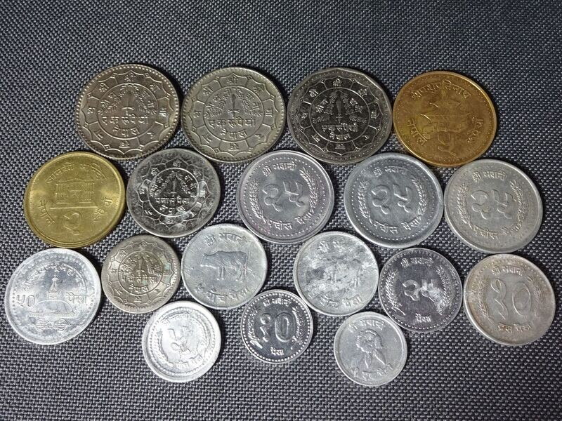 Münzen Set Nepal 1 Paisa - 5 Rupien Münzen Set Nepal 1 Paisa - 5 Rupien