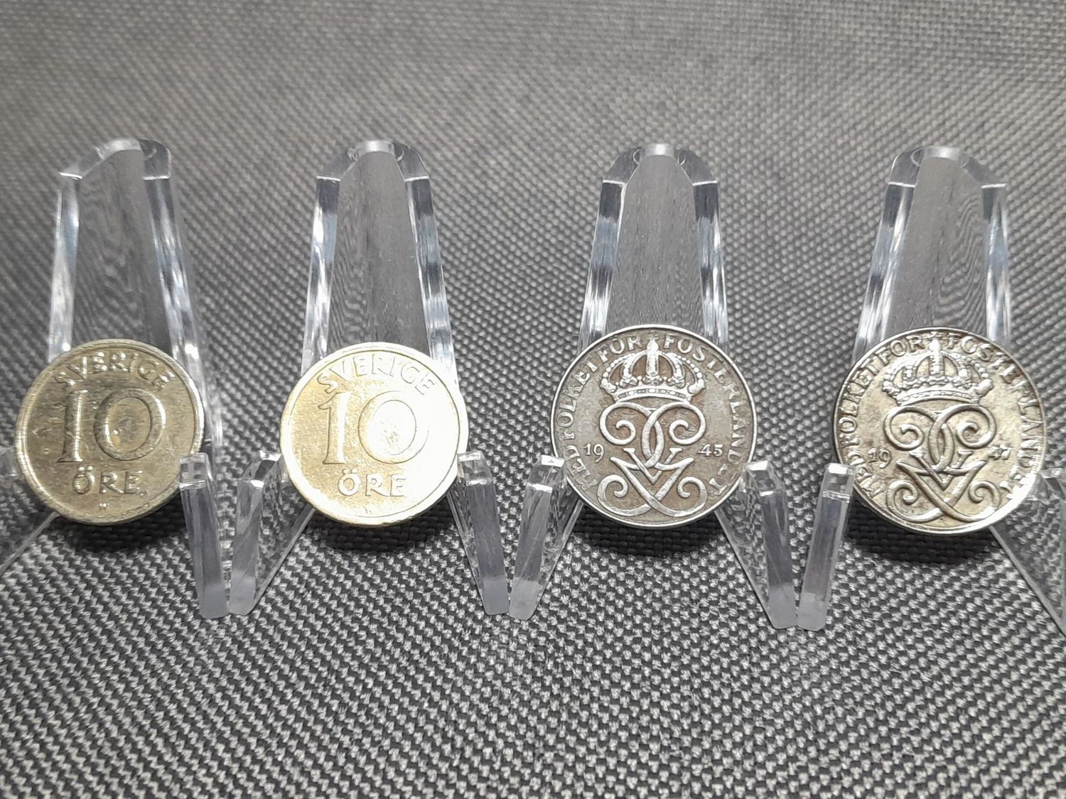 Münzen Set Schweden 1923 1924 1945 1947 1 10 Öre Sverige