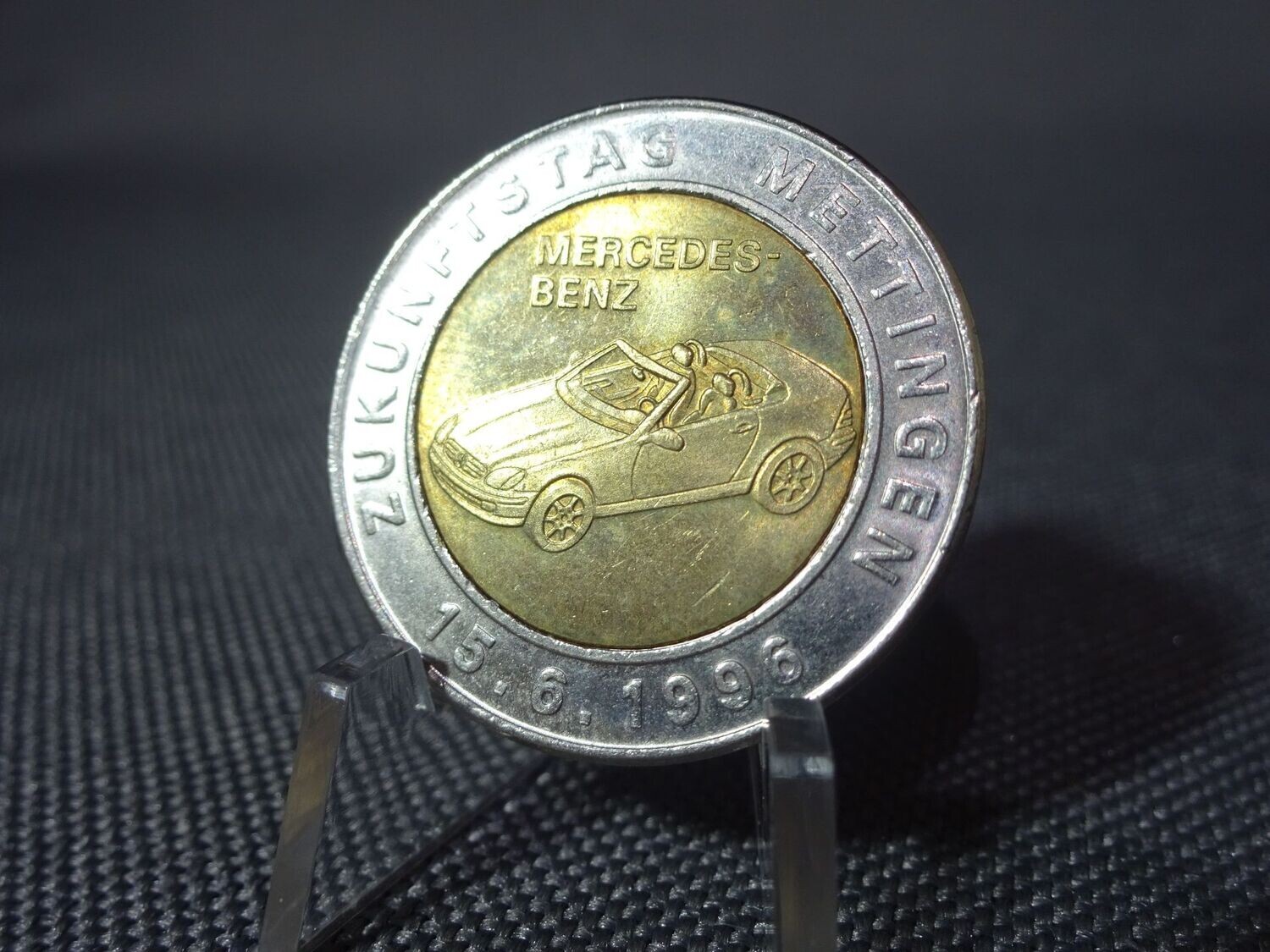 Medaille Deutschland 1996 Mercedes Benz SLK Cabrio Auto Schuler Token Jeton