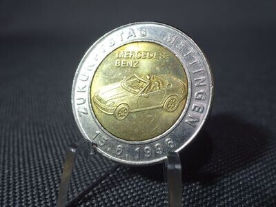 Medaille Deutschland 1996 Mercedes Benz SLK Cabrio Auto Schuler Token Jeton