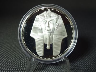 Silbermünze Ägypten 1999 5 Pfund Pharao Tutanchamun Maske Treasures of Ancient Egypt PP Proof Selten