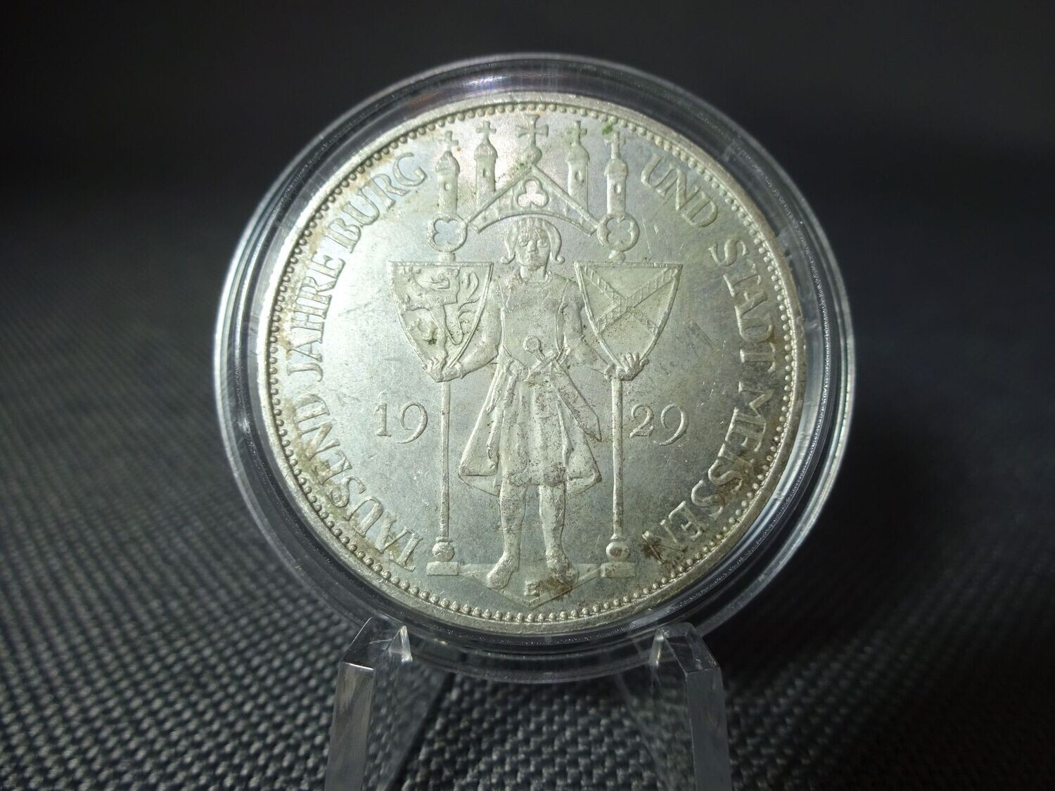 Silbermünze Weimarer Republik 1929 3 Reichsmark 1000 Jahre Burg Meissen