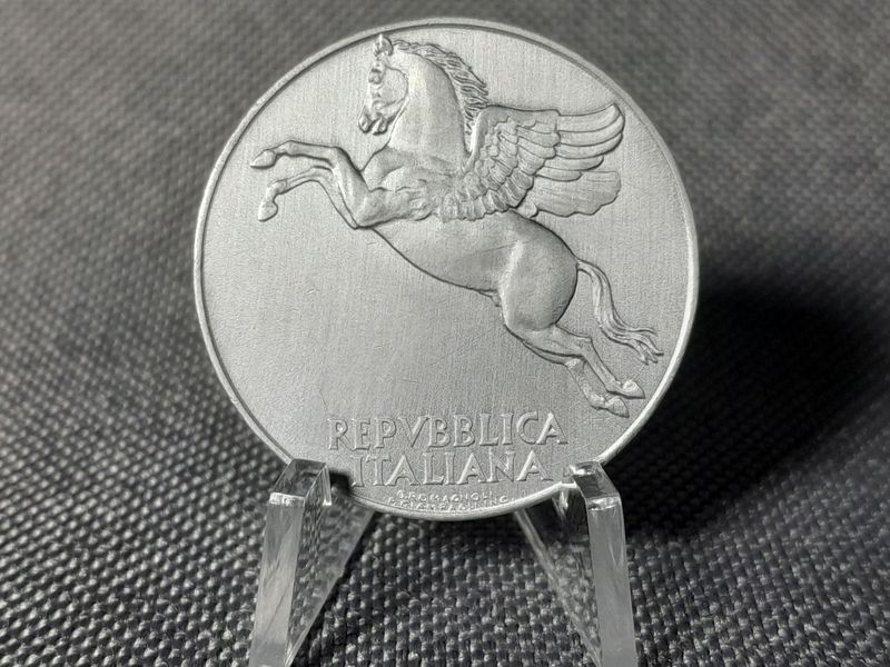 Münze Italien 1949 10 Lire Pegasus Pferd Erhaltung!!!