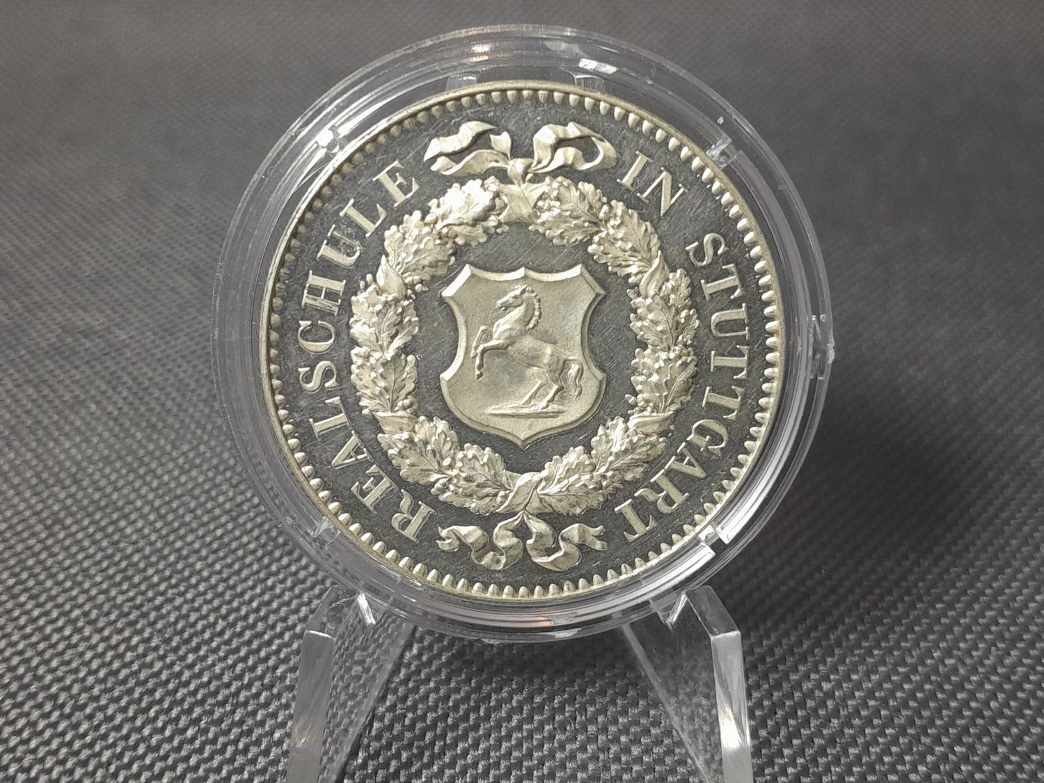 Silbermedaille 1900 Deutsches Kaiserreich Schulprämie Realschule Stuttgart Selten Erhaltung!