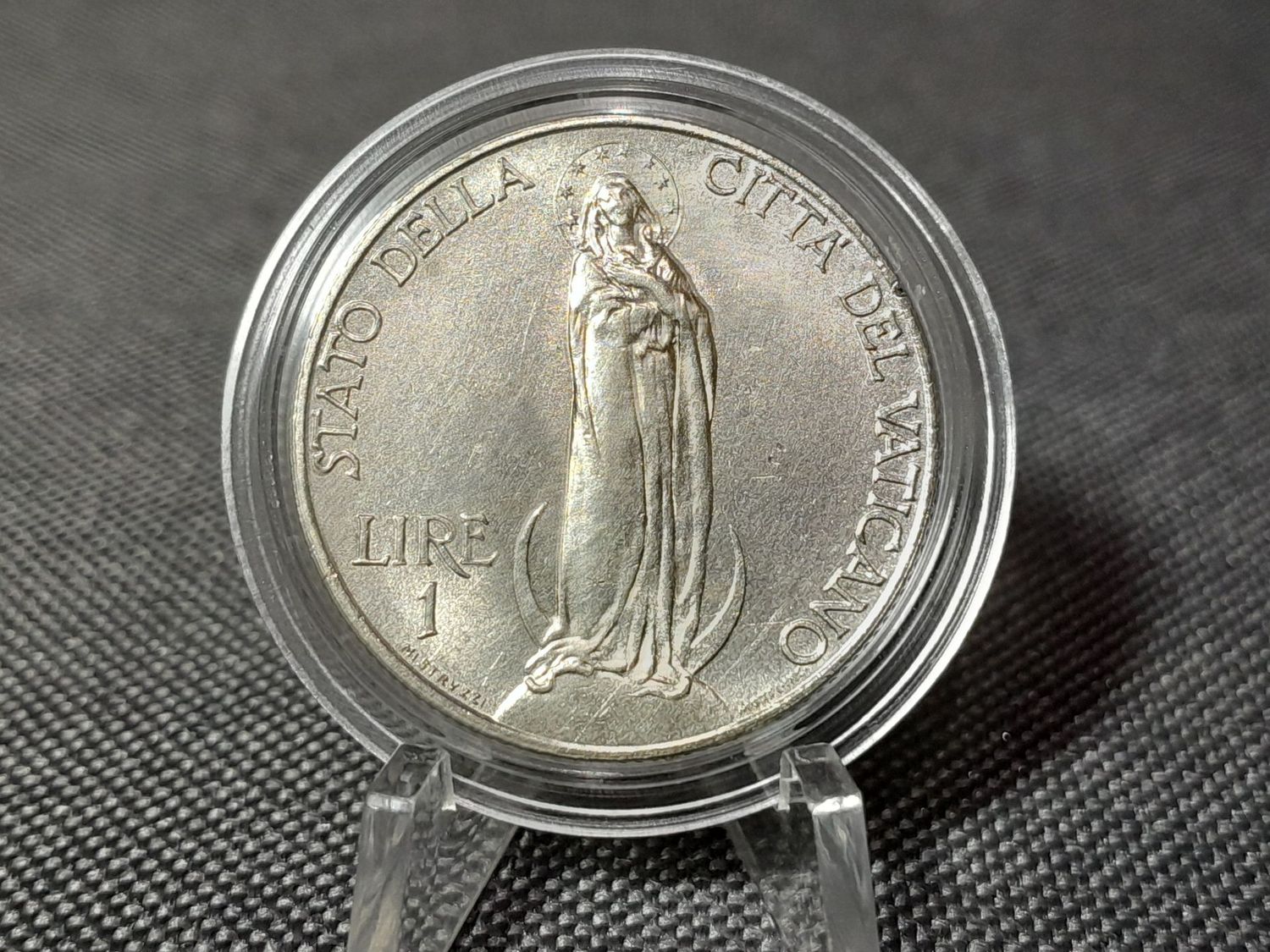 Münze Vatikan 1936 1 Lire Lira Citta del Vaticano Jungfrau Maria Papst Pius XI. Selten Münze Vatikan 1936 1 Lire Lira Citta del Vaticano Jungfrau Maria Papst Pius XI. Selten