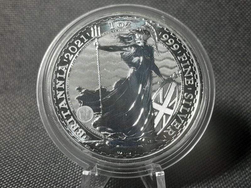 Silbermünze England 2021 2 Pounds Britannia 1 Oz Unze Silbermünze England 2021 2 Pounds Britannia 1 Oz Unze