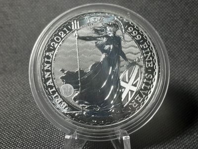 Silbermünze England 2021 2 Pounds Britannia 1 Oz Unze Silbermünze England 2021 2 Pounds Britannia 1 Oz Unze