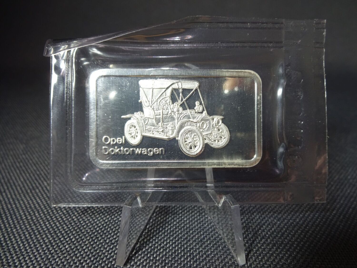 Silberbarren Degussa Deutschland Opel Auto Doktorenwagen 1 Oz Unze Silberbarren Degussa Deutschland Opel Auto Doktorenwagen 1 Oz Unze