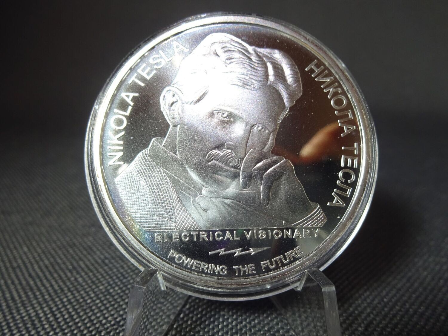 Silbermünze Serbien 2019 100 Dinara Nikola Tesla Genie Remote Control Free Energy 1 Oz Unze Silbermünze Serbien 2019 100 Dinara Nikola Tesla Genie Remote Control Free Energy 1 Oz Unze