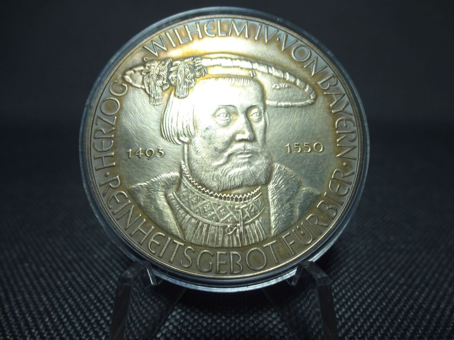 Silbermedaille Deutschland Bayern Wilhelm IV. Reinheitsgebot Bier 1516
