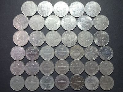 Münzen-Set Österreich 1969 - 1997 5 & 10 Schilling Münzen-Set Österreich 1969 - 1997 5 & 10 Schilling