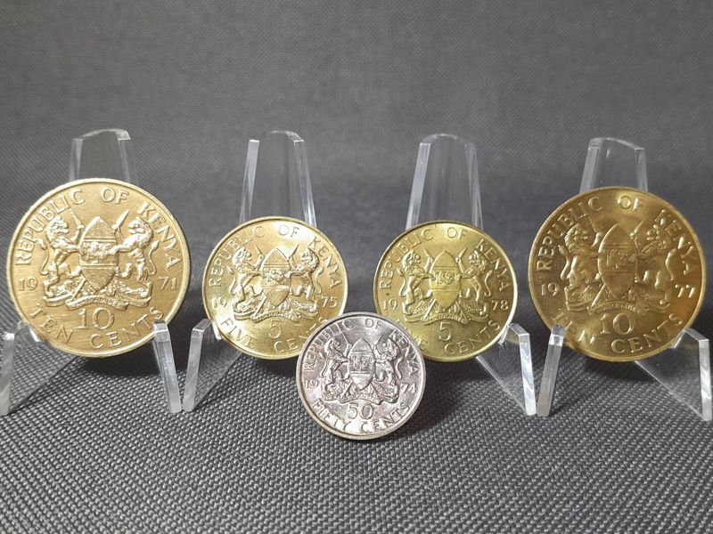 Münzen Set Kenia 1971 1974 1975 1977 1978 5 10 50 Cents Erhaltung!! Münzen Set Kenia 1971 1974 1975 1977 1978 5 10 50 Cents Erhaltung!!
