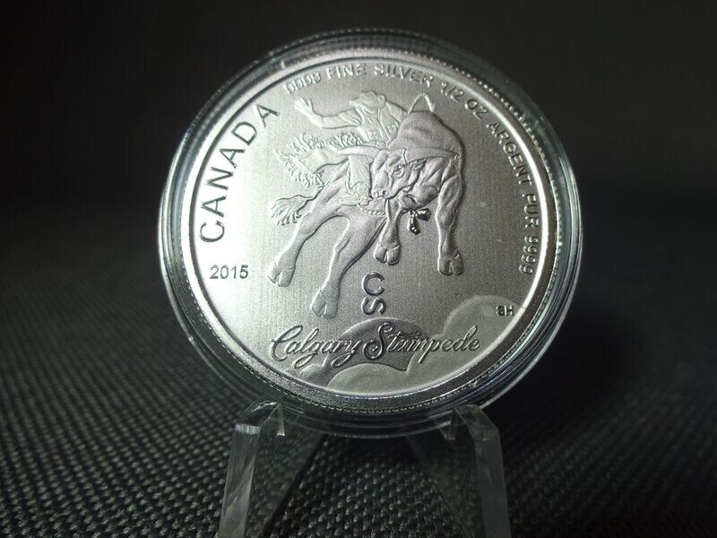 Silbermünze Kanada 2015 2 Dollars Calgary Stampede 1/2 Oz Unze