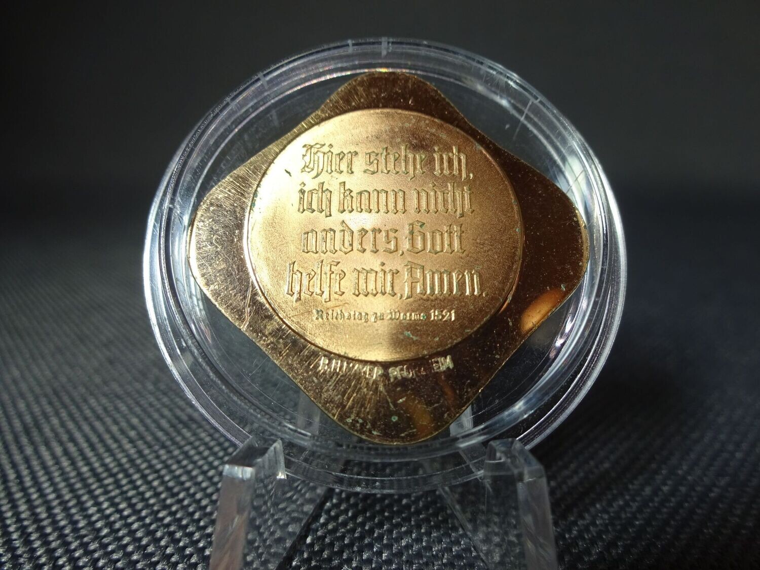 Medaille Deutschland Klippe Martin Luther 1521 Medaille Deutschland Klippe Martin Luther 1521