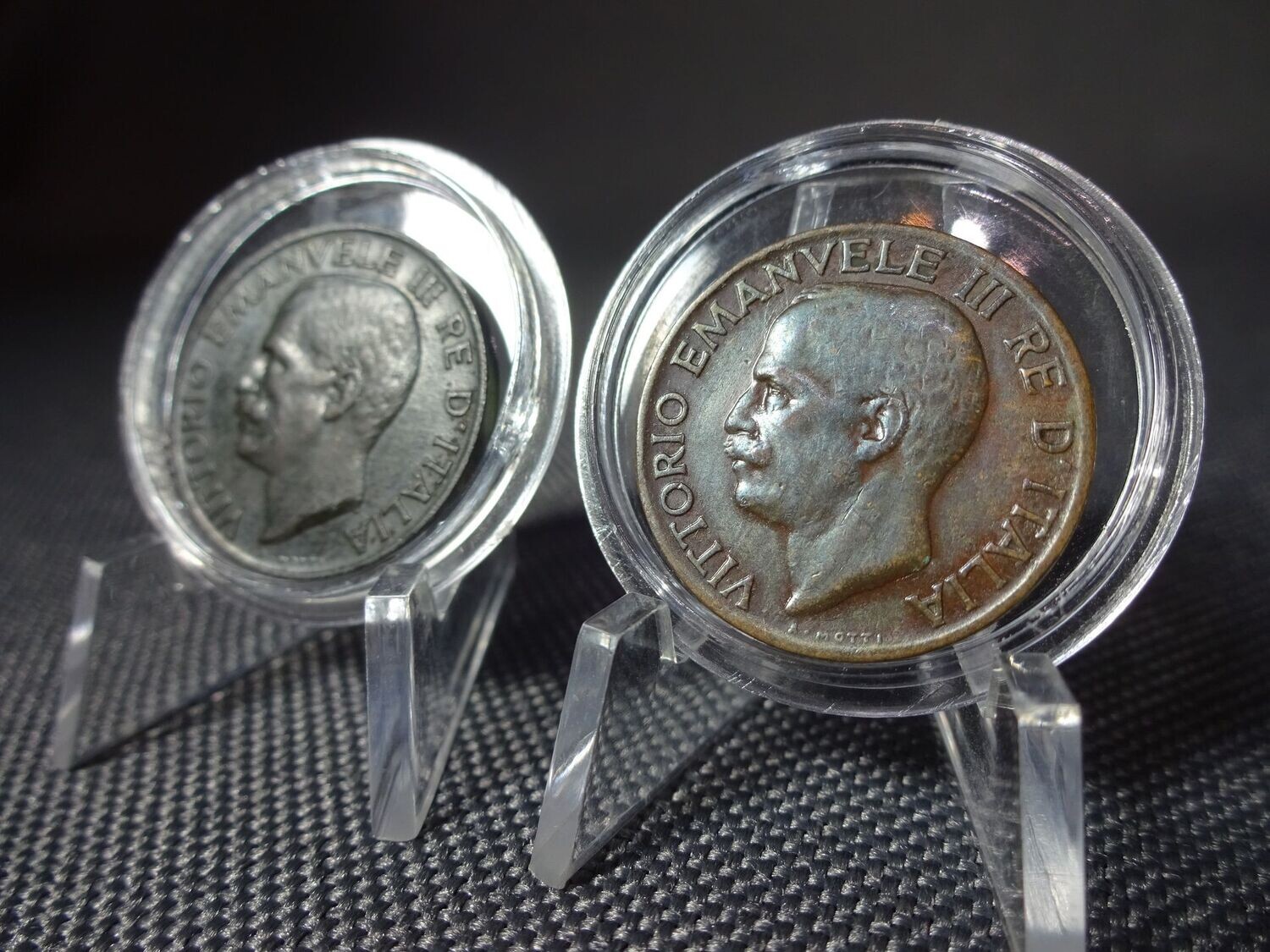 Münzen Set Italien 1919 1936 5 Centesimi Vittorio III.