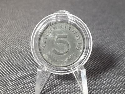 Münze Drittes Reich 1947 D 5 Reichspfennig Alliierte Besatzung Besetzung München Münze Drittes Reich 1947 D 5 Reichspfennig Alliierte Besatzung Besetzung München