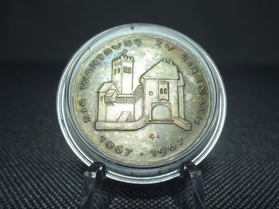 Silbermedaille DDR 1967 900 Jahre Wartburg Eisenach