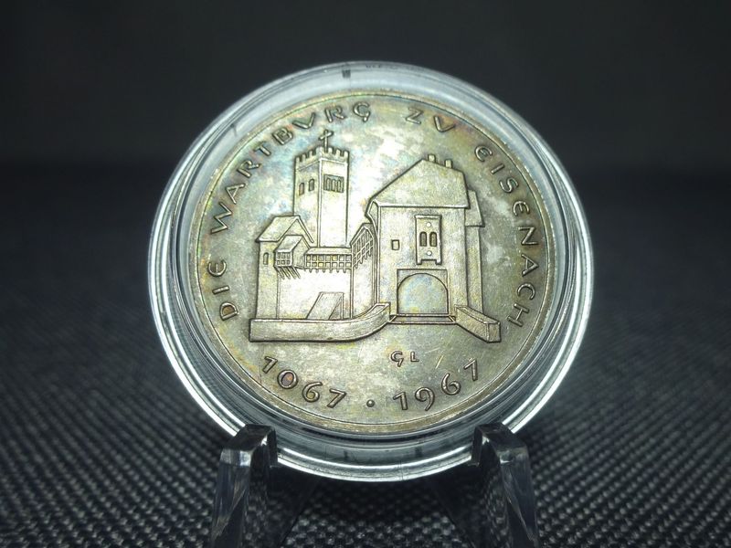 Silbermedaille DDR 1967 900 Jahre Wartburg Eisenach
