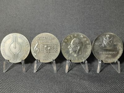 Münzen Set DDR 1970 1972 1975 1976 5 Mark Röntgen Brahms Thomas Mann Ferdinand von Schill Münzen Set DDR 1970 1972 1975 1976 5 Mark Röntgen Brahms Thomas Mann Ferdinand von Schill