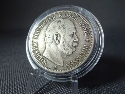 Silbermünze Deutsches Kaiserreich 1876 A 2 Mark Wilhelm I. König Preußen 2. Silbermünze Deutsches Kaiserreich 1876 A 2 Mark Wilhelm I. König Preußen 2.