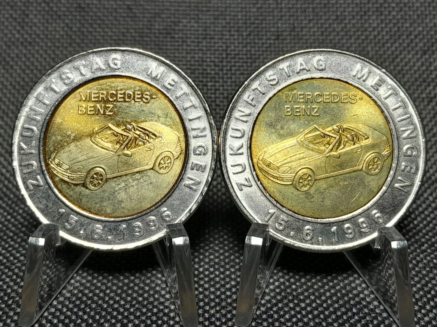 Medaille Token Jeton Set 1996 Deutschland Schuler Pressen Auto Mercedes Benz SLK Medaille Token Jeton Set 1996 Deutschland Schuler Pressen Auto Mercedes Benz SLK