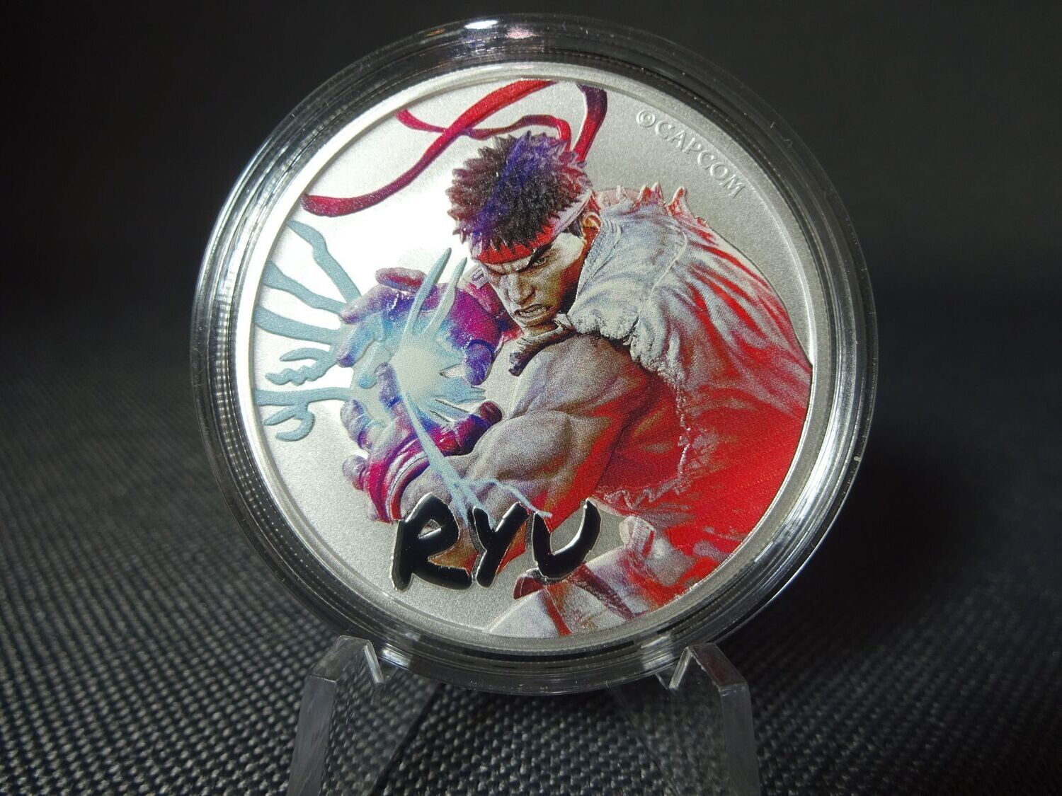 Silbermünze Tuvalu 2022 1 Dollar Ryu Street Fighter Farbe 1 Oz Unze Silbermünze Tuvalu 2022 1 Dollar Ryu Street Fighter Farbe 1 Oz Unze