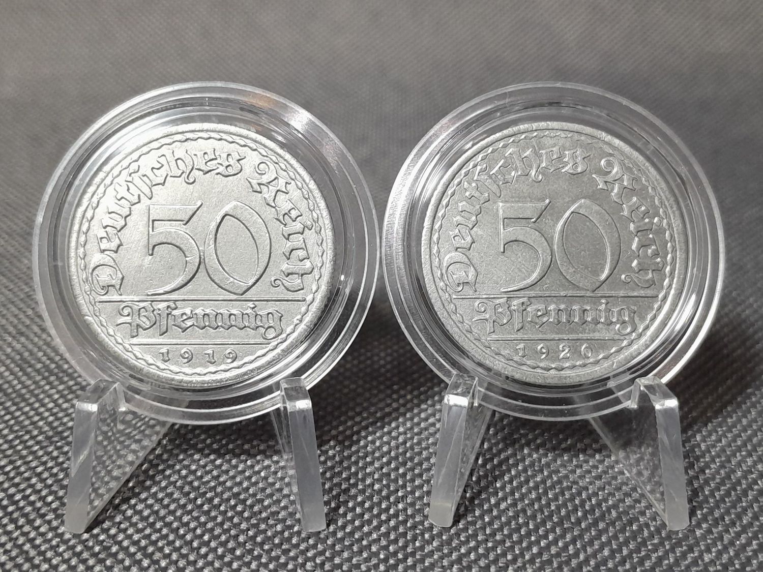 Münzen Set Weimarer Republik 1919 1920 A 50 Pfennig Seltene Erhaltung!!!! Münzen Set Weimarer Republik 1919 1920 A 50 Pfennig Seltene Erhaltung!!!!