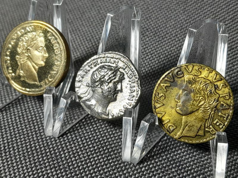 Medaillen Set Replikat Deutschland 1975 1985 Kaiser Augustus Tiberitus Hadrianus