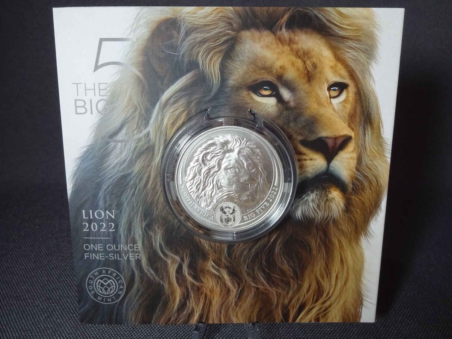 Silbermünze Südafrika 2022 5 Rand The Big Five II Löwe Blister 1 Oz Unze Silbermünze Südafrika 2022 5 Rand The Big Five II Löwe Blister 1 Oz Unze