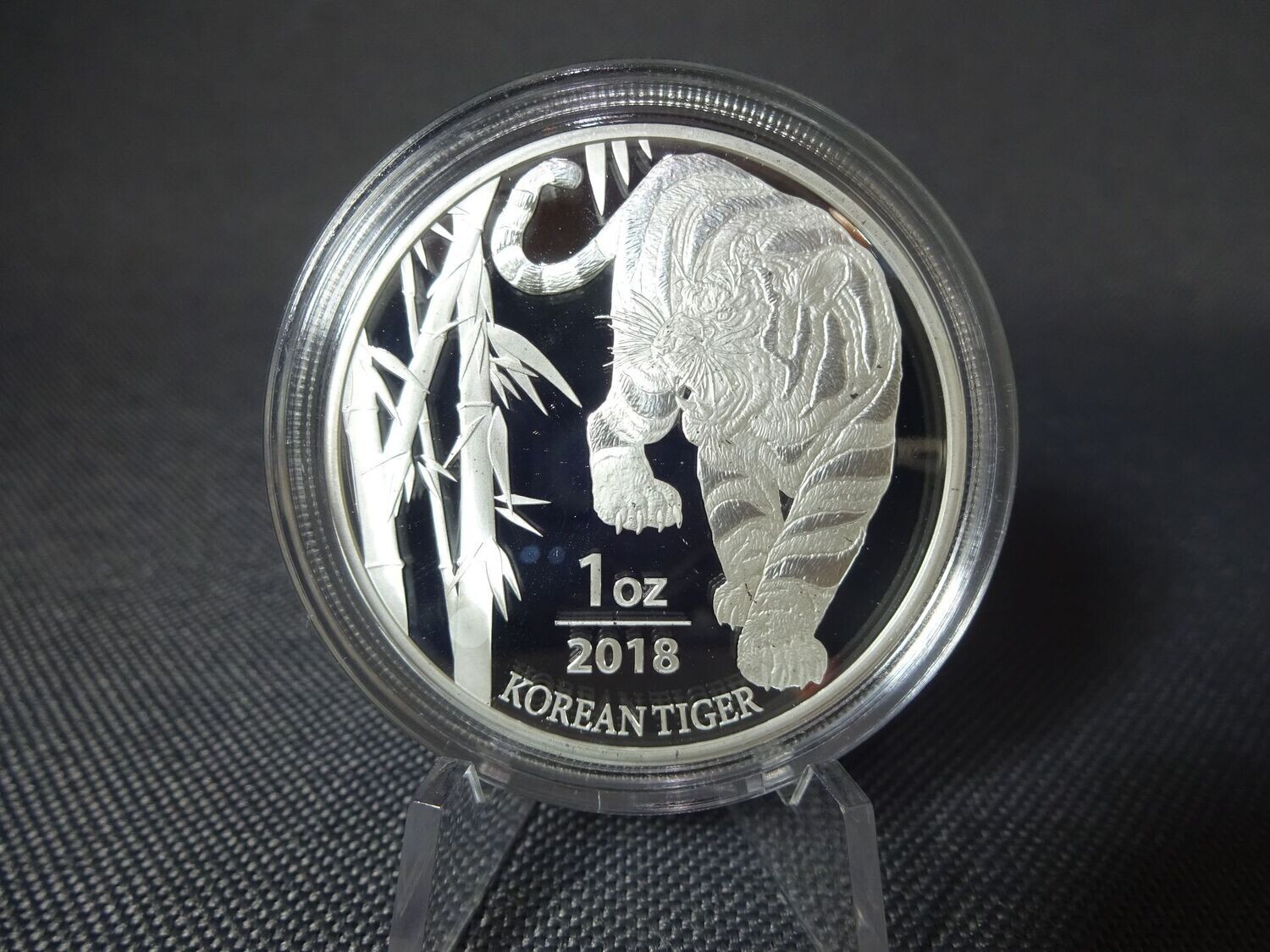 Silbermünze Südkorea 2018 1 Clay Tiger 1 Oz Unze Silbermünze Südkorea 2018 1 Clay Tiger 1 Oz Unze