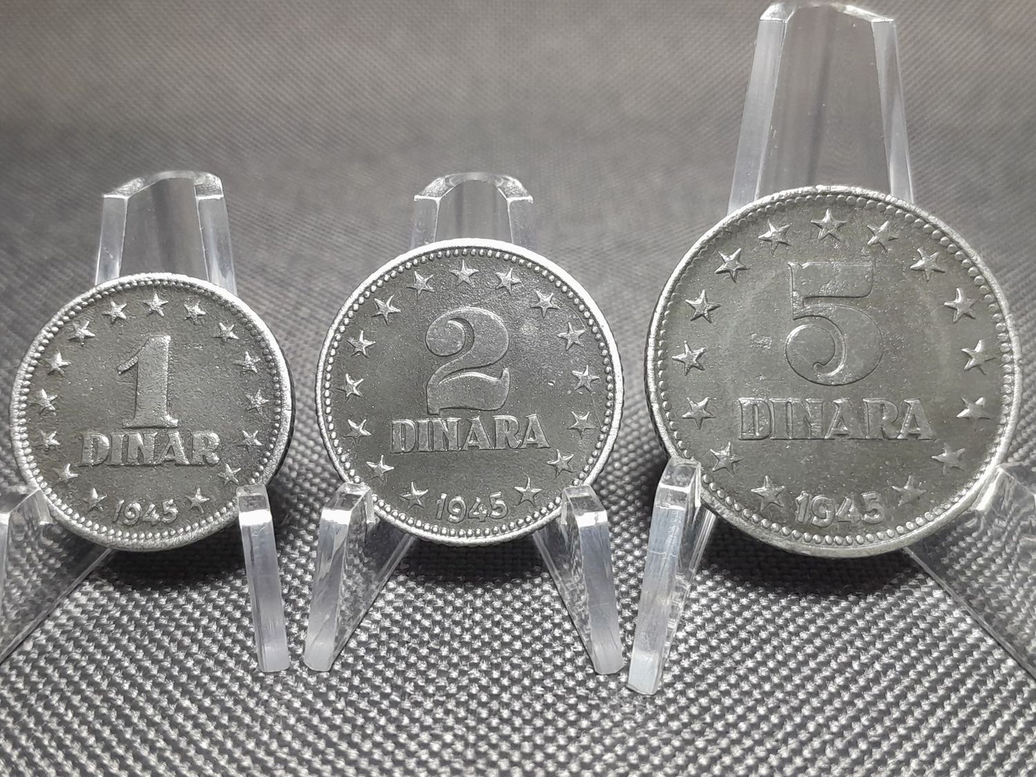 Münzen Set Jugoslawien 1945 1 2 5 Dinar Dinara Erhaltung