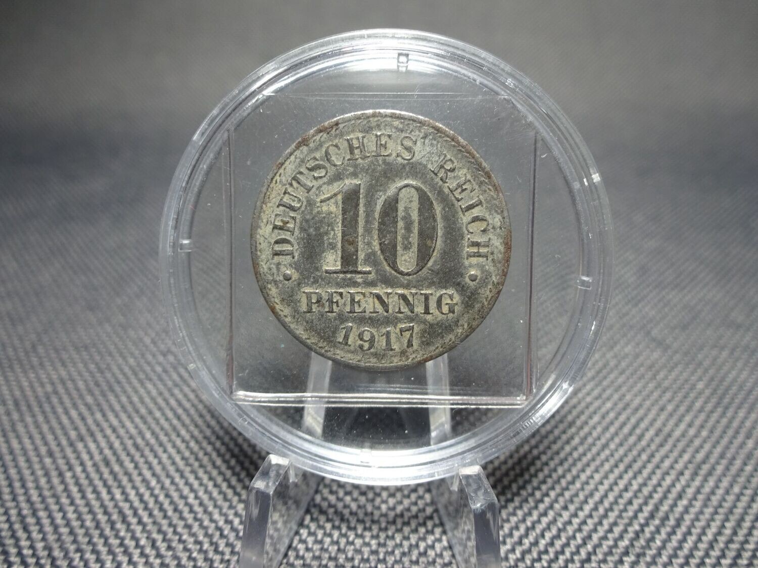 Münze Deutsches Kaiserreich 1917 10 Pfennig Fehlprägung Stempeldrehung Münze Deutsches Kaiserreich 1917 10 Pfennig Fehlprägung Stempeldrehung